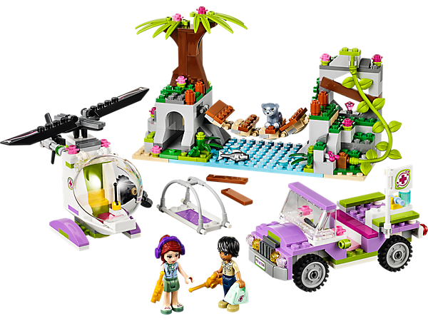 Đồ chơi Lego Friends Jungle Bridge Rescue 41036 – Cứu hộ tại cầu treo