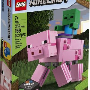 Đồ chơi LEGO Minecraft 21157 Pig BigFig và Baby Zombie