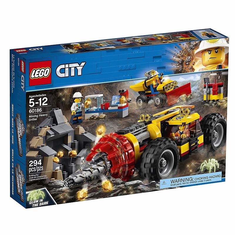 Đồ chơi Lego City 60186 Mining Heavy Driller – Máy khoan khổng lồ