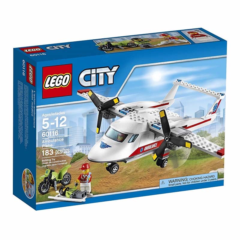 Đồ Chơi Lego City Ambulance Plane 60116- Máy bay cứu hộ